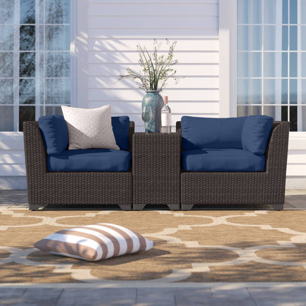 Sol 72 Outdoor™ Tegan Wicker/Rattan 7 Person Seating Group with